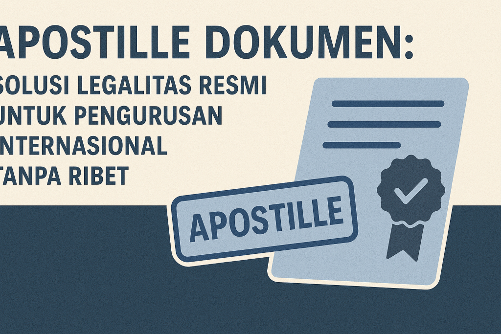 Apostile Dokumen Solusi Legalitas Resmi untuk Pengurusan Internasional Tanpa Ribet