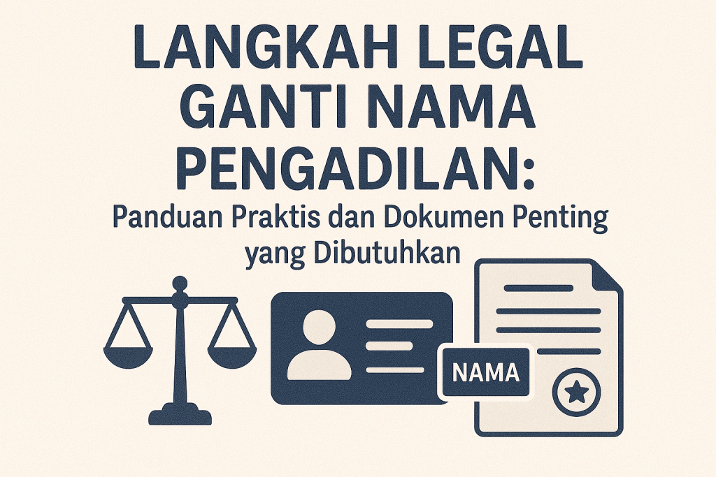 Langkah Legal Ganti Nama Pengadilan Panduan Praktis dan Dokumen Penting yang Dibutuhkan
