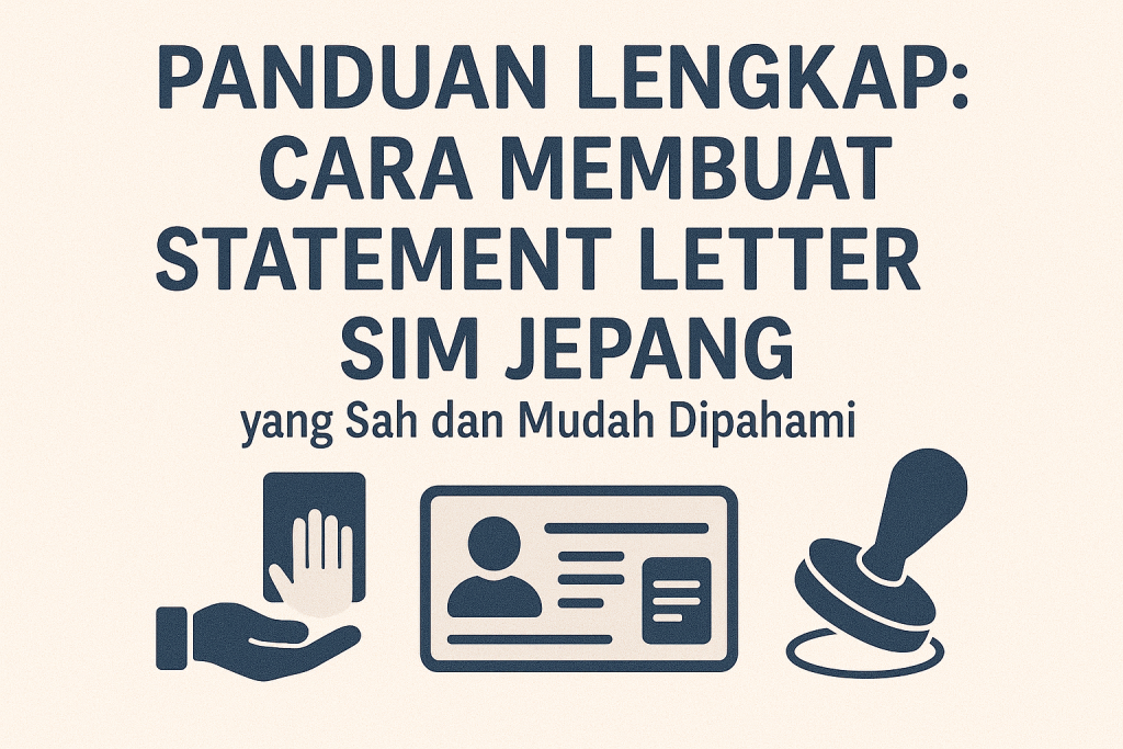 Panduan Lengkap Cara Membuat Statement Letter SIM Jepang yang Sah dan Mudah Dipahami