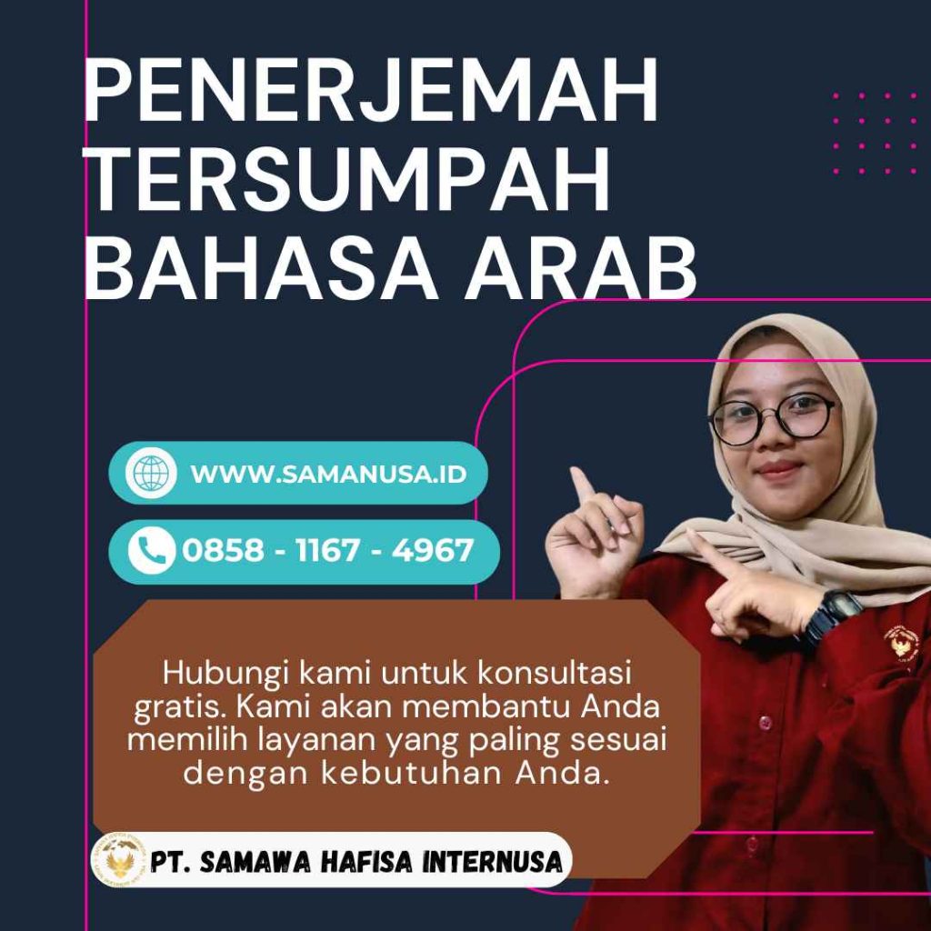 PENERJEMAH TERSUMPAH BAHASA ARAB