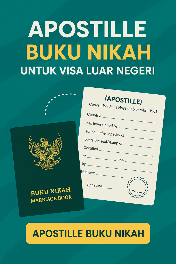 Apostille buku nikah untuk visa luar negeri