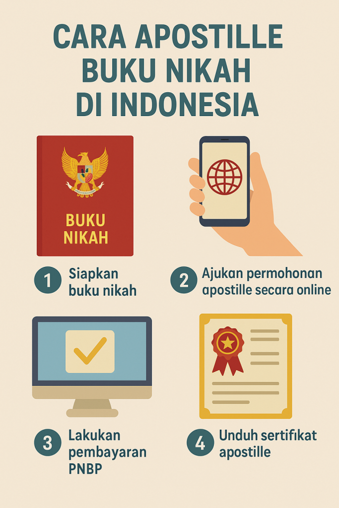 Cara apostille buku nikah di Indonesia