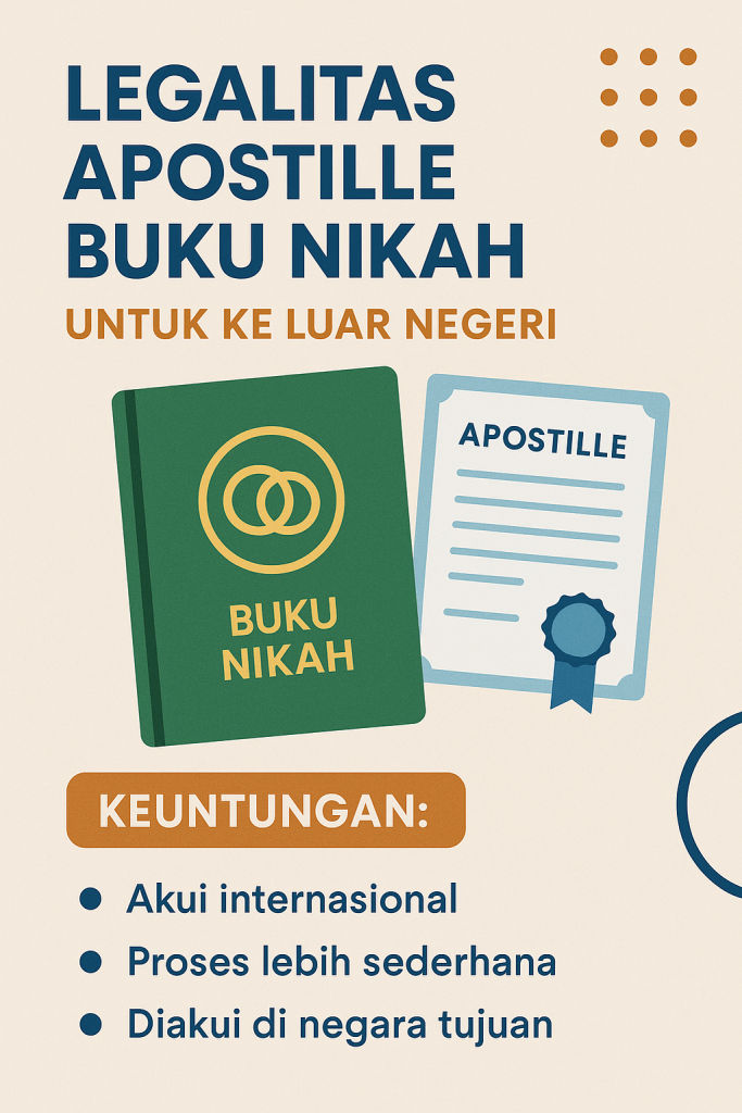 Legalitas apostille buku nikah untuk ke luar negeri