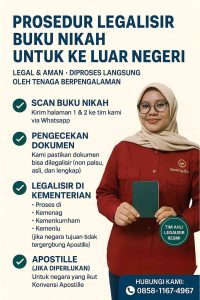 Prosedur legalisir buku nikah untuk ke luar negeri