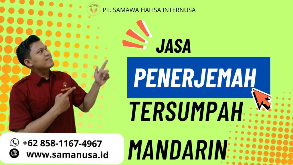 Jasa Penerjemah Tersumpah Bahasa Mandarin