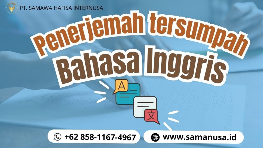 Penerjemah Tersumpah Bahasa Inggris